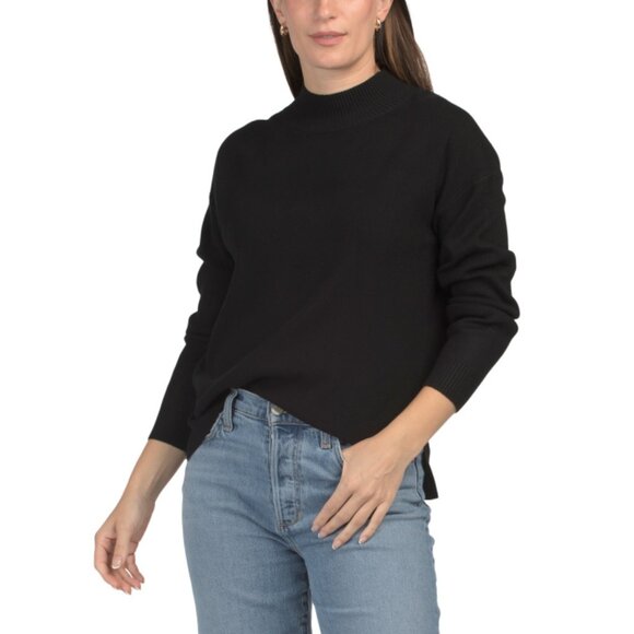PREMISE Black Mock Neck Sweater - Picture 1 of 2